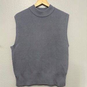 Free People Chunky Oversized Sleeveless Knit Sweater Vest | XS